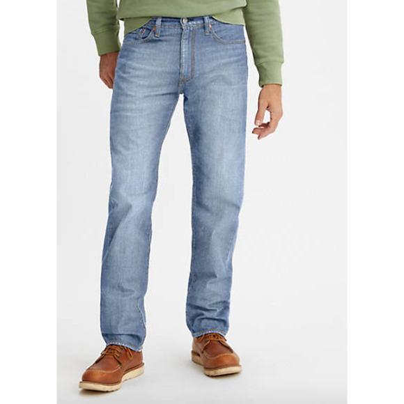 Levi's Men's 505 Regular Fit Medium Dye Blue Jeans 36X30 36W NWT - Picture 1 of 3